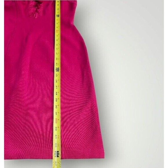 DIANE von FURSTENBERG Fuchsia Pink Dress Women's Size 8 Lace-Up Coquette - Picture 5 of 10